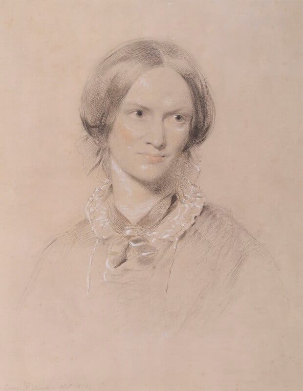 A portrait of Charlotte Brontë