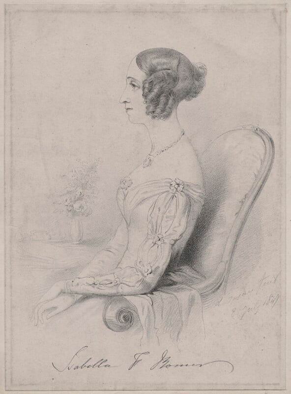 A portrait of Isabella Frances Romer