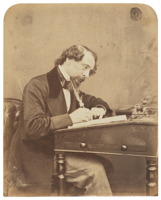 A portrait of Charles Dickens