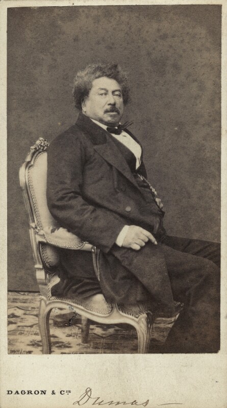 A portrait of Alexandre Dumas