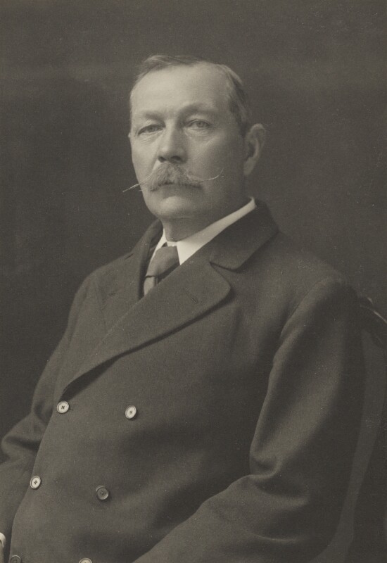 A portrait of Arthur Conan Doyle