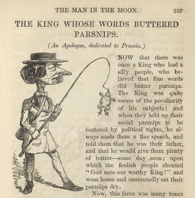 A sample page from The King Whose Words Buttered Parsnips by Anonymous