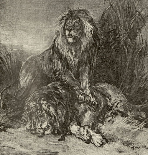 A sample page from A Tale of Three Lions, Chapter 3 by H. Rider Haggard