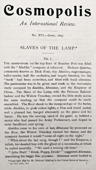 A sample page from Slaves of the Lamp, Part 1 by Rudyard Kipling