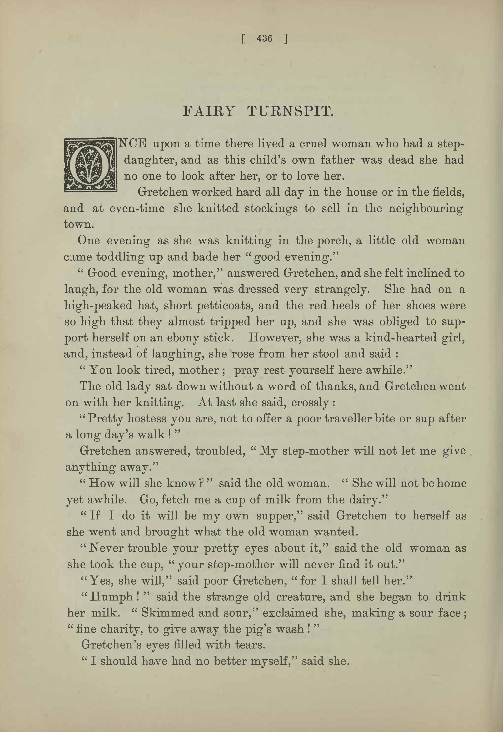 A sample page from Fairy Turnspit by Anonymous