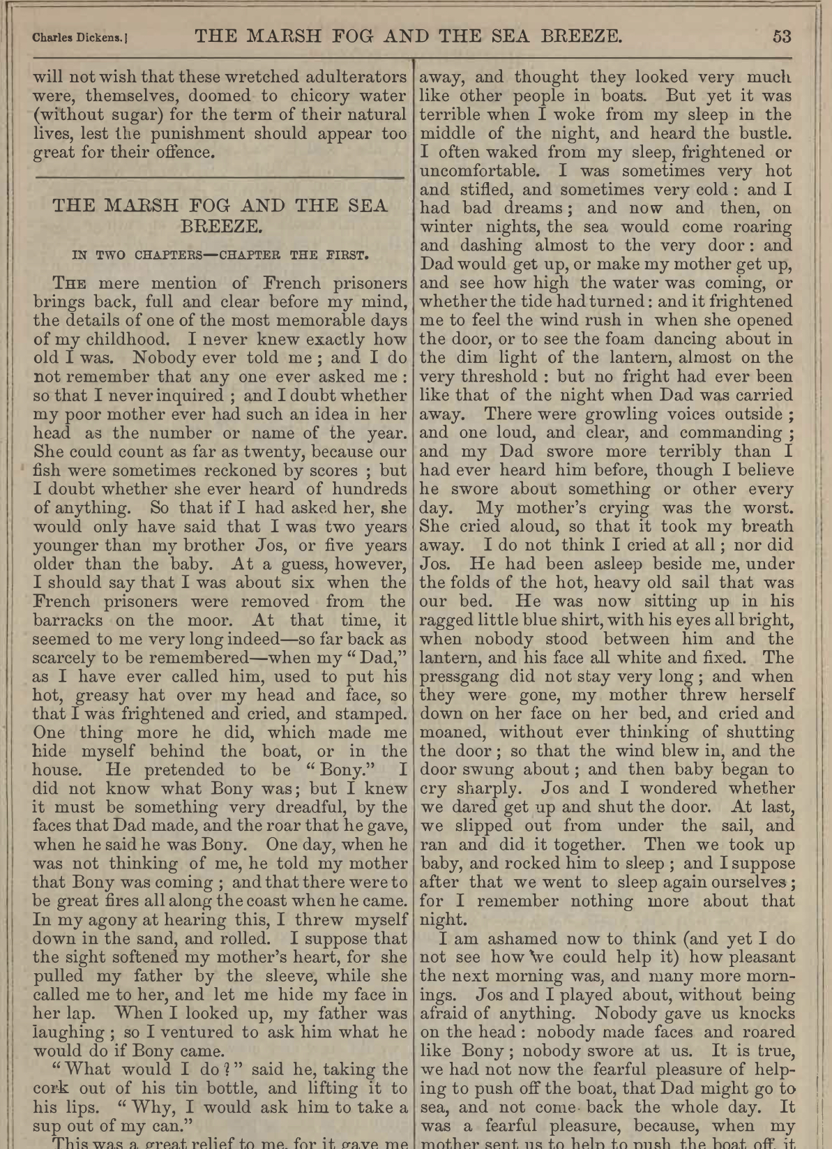 A sample page from The Marsh Fog and the Sea Breeze, Part 1 by Harriet Martineau