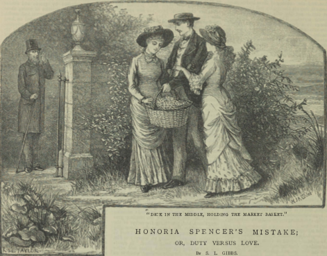 A sample page from Honoria Spencer's Mistake; or, Duty Versus Love, Part 2 by S. L. Gibbs