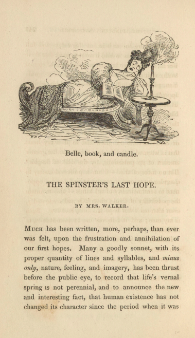 A sample page from The Spinster's Last Hope by Mrs. Walker