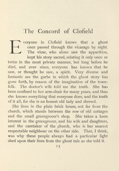 A sample page from The Concord of Clofield by Lily Dougall