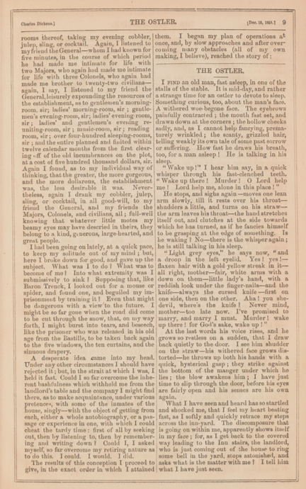 A sample page from The Holly-Tree Inn, Part 2: The Ostler by Wilkie Collins