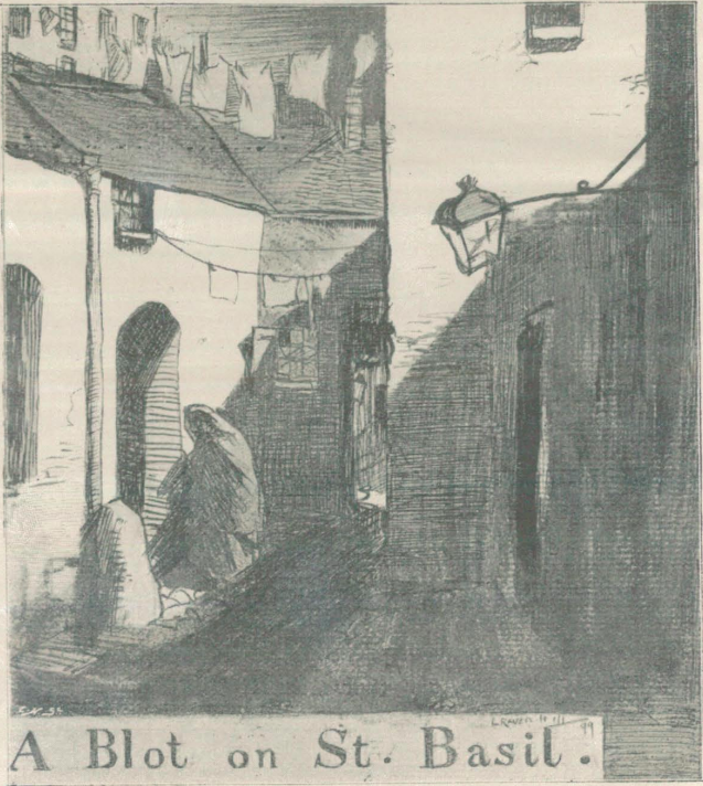 A sample page from A Blot on St. Basil by Arthur Morrison