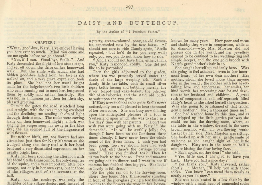 A sample page from Daisy and Buttercup, Part 3 by Mrs. J. F. B. Firth