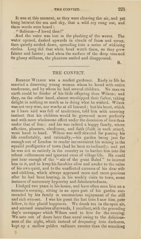 A sample page from The Convict by Charles Ollier